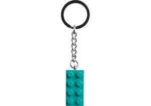 Produktbild von Lego 854303   Schlüsselanhänger Blaugrüner 2x4 Stein