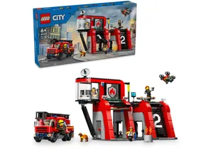Lego 60414  City  Feuerwehrstation mit Drehleiterfahrzeug