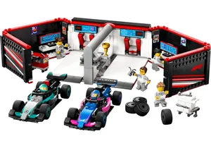 Lego 60444  City  F1 Garage mit Mercedes-AMG & Alpine Rennautos