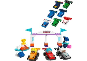 Lego 10445 DUPLO   F1 Team Rennautos mit Rennfahrern