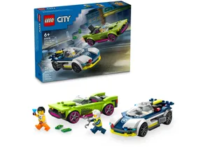 Lego 60415  City  Verfolgungsjagd mit Polizeiauto und Muscle Car