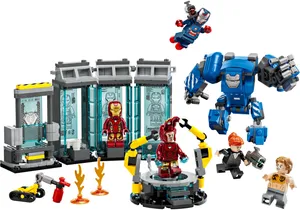 Lego 76315  Marvel  Iron Mans Labor: Halle der Rüstungen
