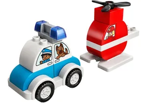 Lego 10957 DUPLO   Mein erster Feuerwehrhubschrauber und mein erstes Polizeiauto