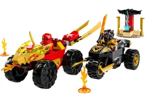 Lego 71789  Ninjago  Verfolgungsjagd mit Kais Flitzer und Ras Motorrad