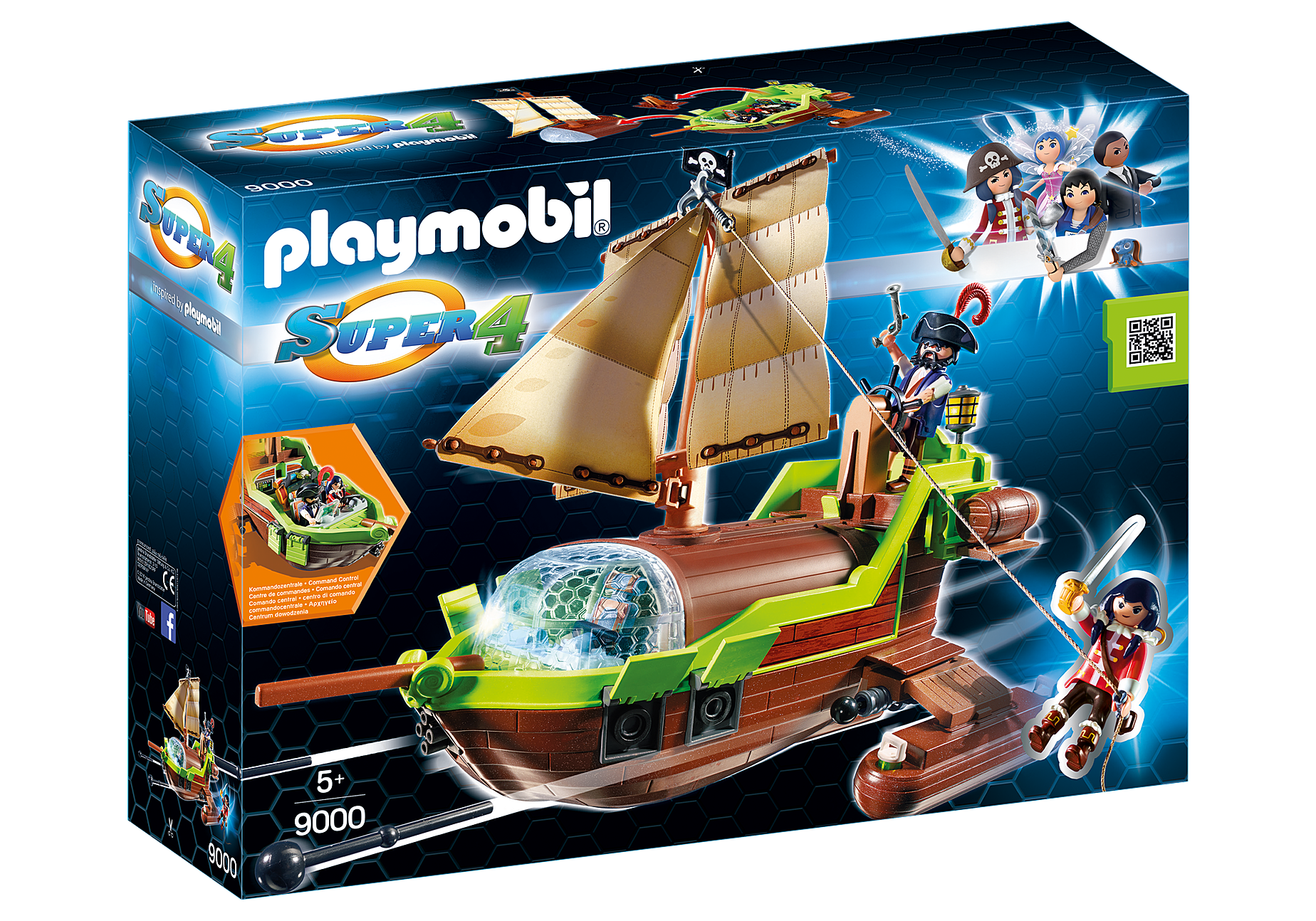 Playmobil 9000  Super 4  Piraten-Chamäleon mit Ruby