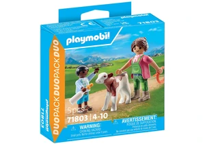 Playmobil 71803   DuoPack Bäuerin mit Kind und Kalb