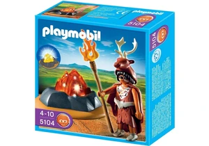 Playmobil 5104 Feuerhüter mit LED Feuerfels