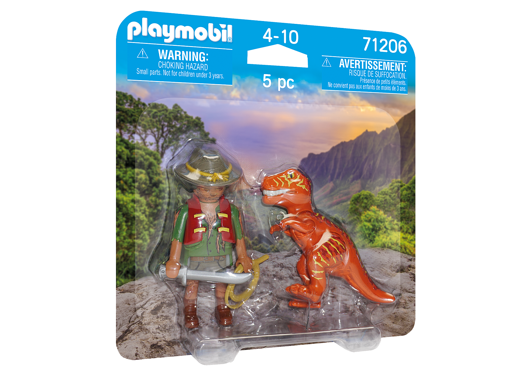 Playmobil 71206  Dinos DuoPack Abenteurer mit T-Rex