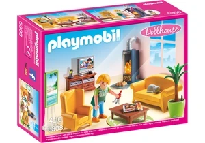 Playmobil 5308  Dollhouse  Wohnzimmer mit Kaminofen