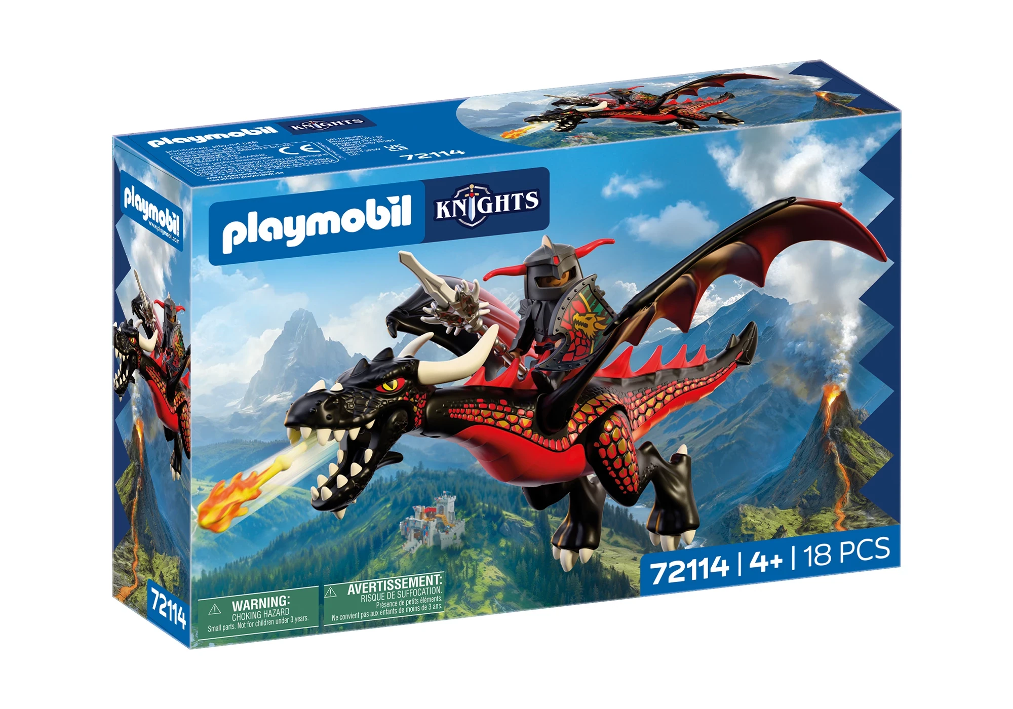 Playmobil 72114 Knights Schwarzer Drache