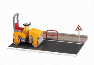 Playmobil 7514 City Action Straßenwalze mit Straßenplatte (Folienverpackung)