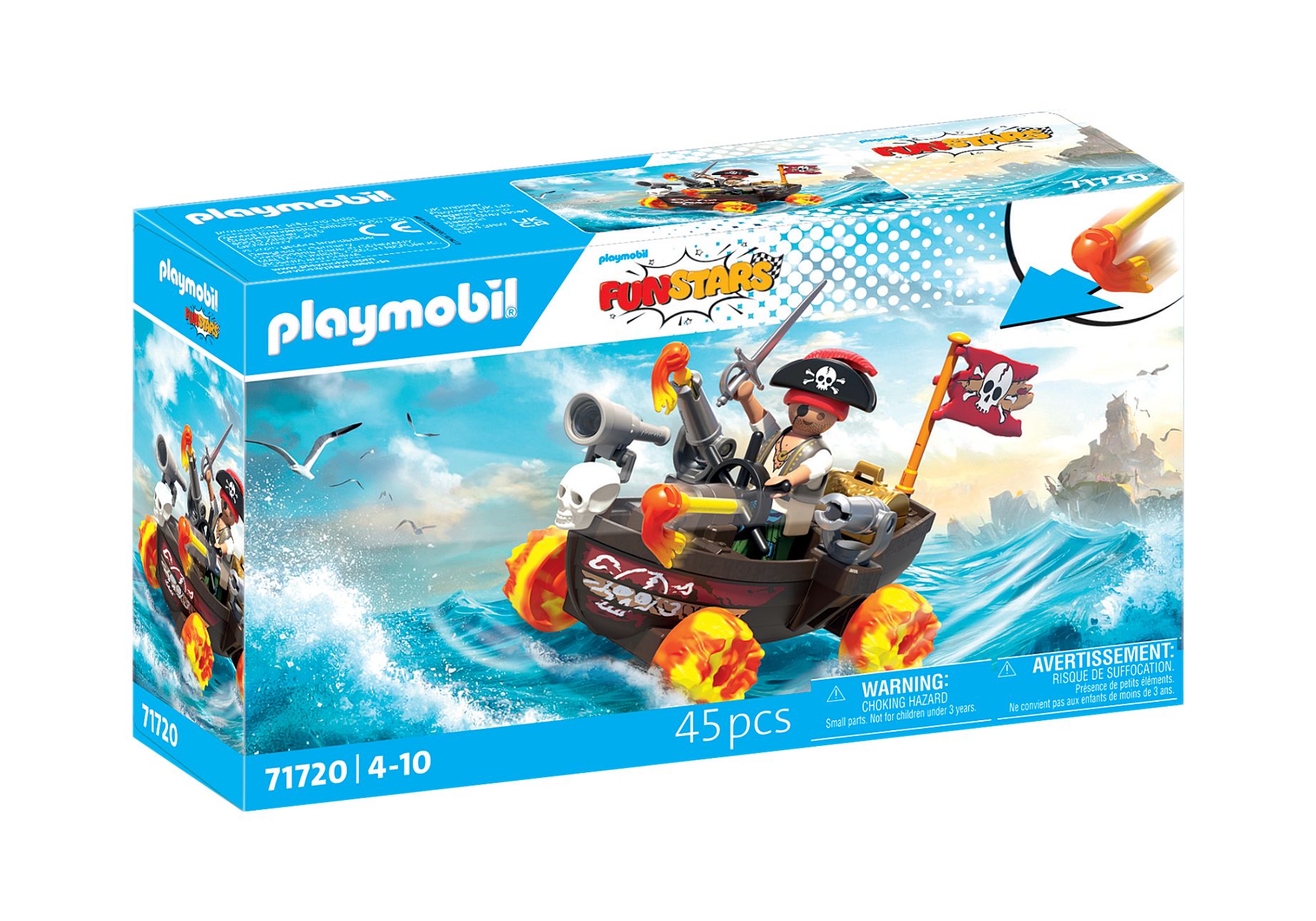 Playmobil 71720  Funstars  Rasendes Piratenboot