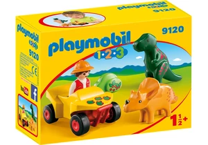 Playmobil 9120 1-2-3 Dinoforscher mit Quad