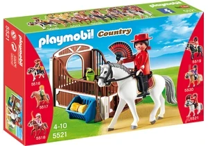 Playmobil 5521 Country Andalusier mit brauner Pferdebox