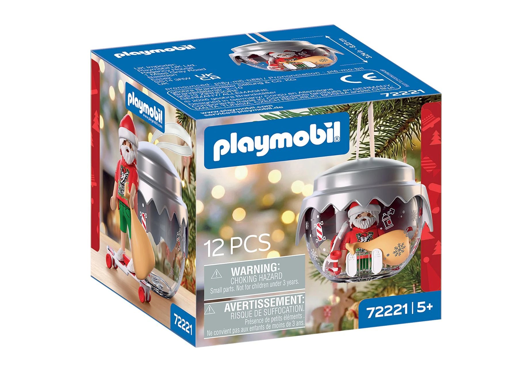 Playmobil 72221 Christmas Weihnachtskugel Longboarder