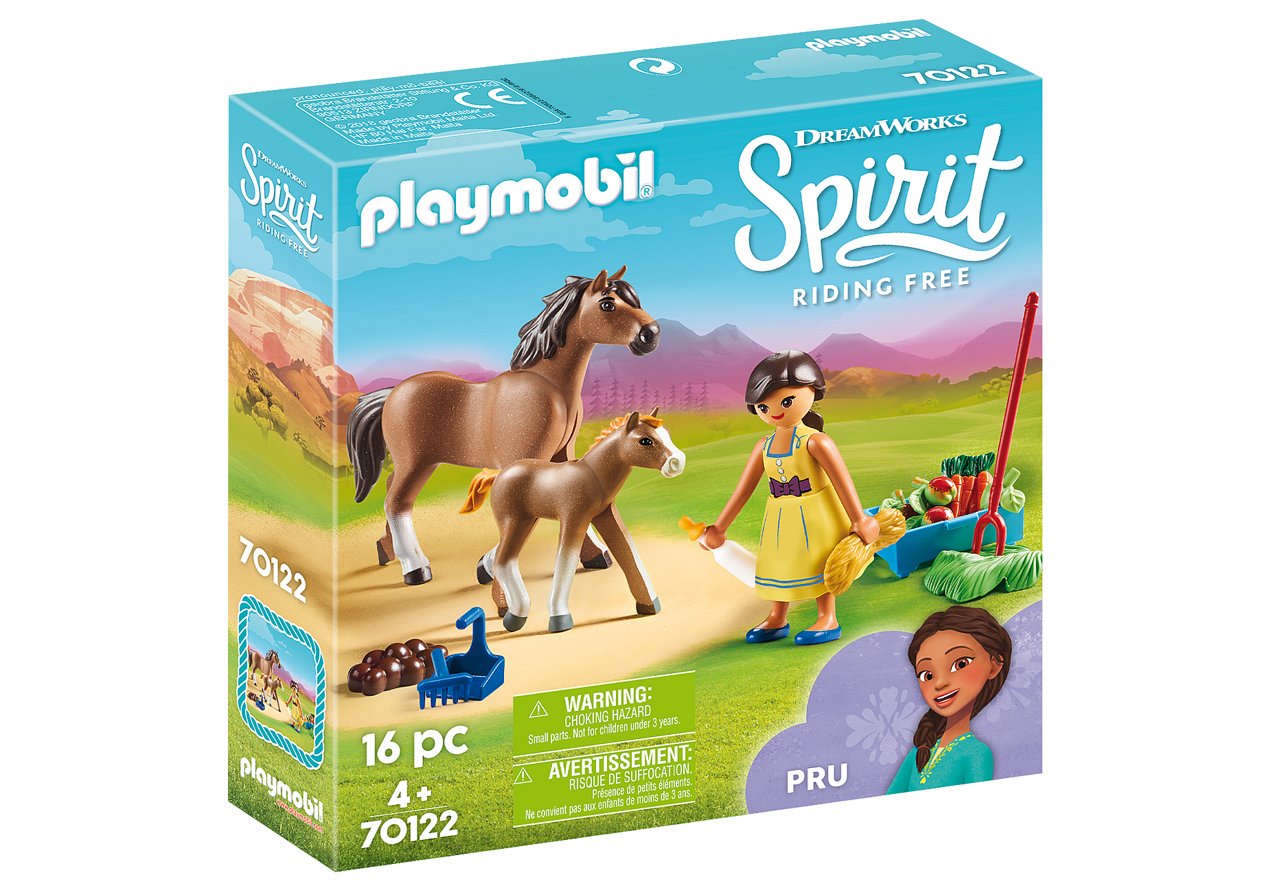 Playmobil 70122  Spirit  Pru mit Pferd und Fohlen