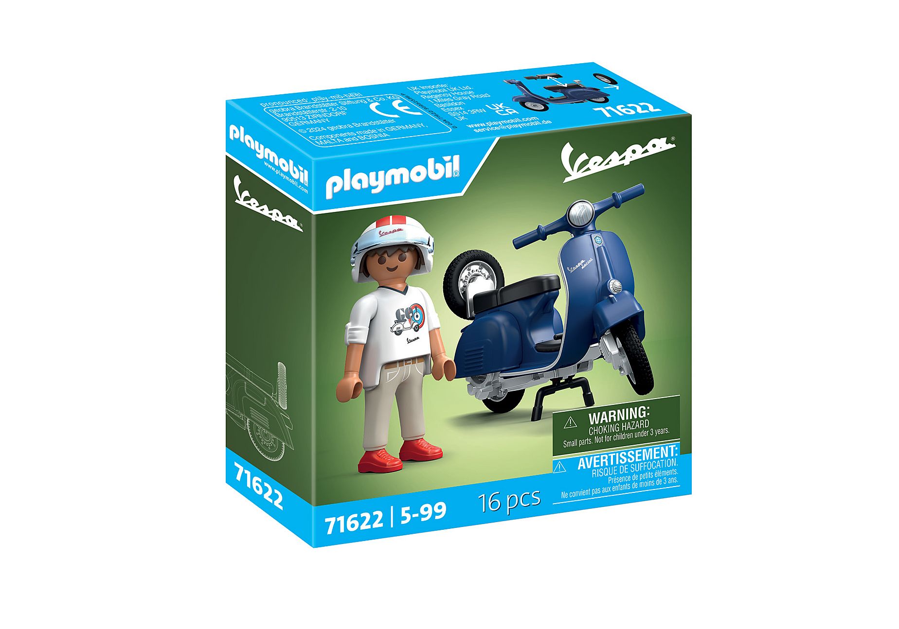Playmobil 71622  Vespa  1969 150 Sprint Veloce, Blau