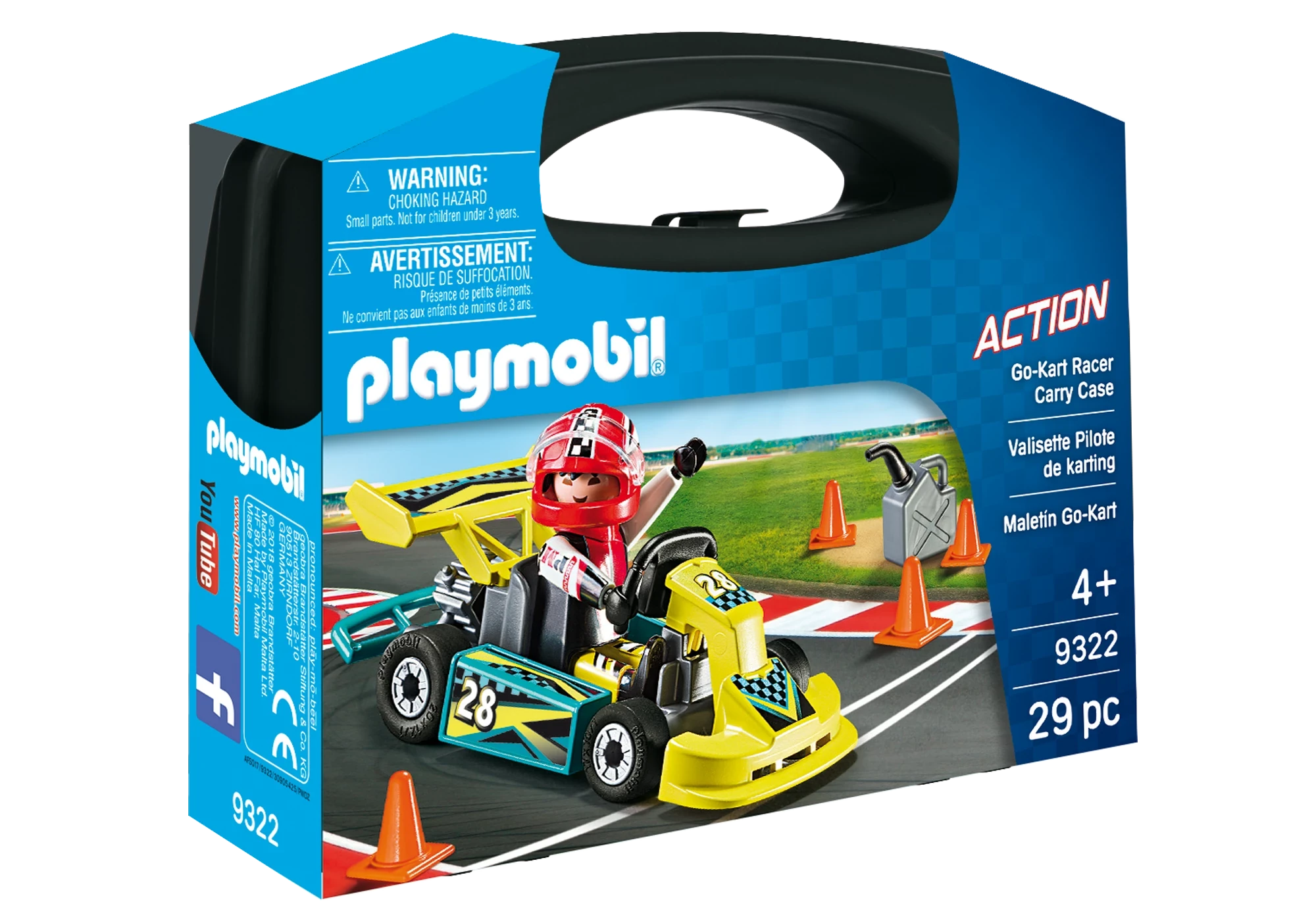 Playmobil 9322  Action Carry Case Go-Kart Racer