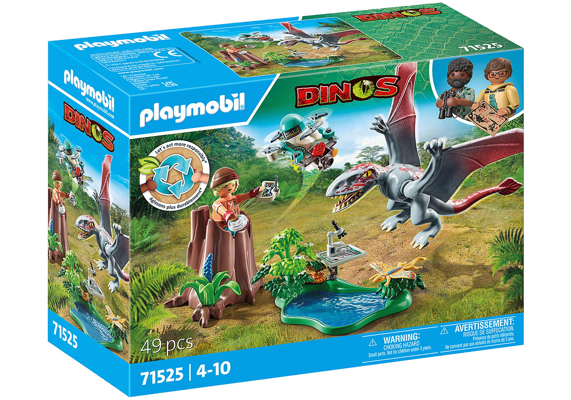 Playmobil 71525  Dinos  Beobachtungsstation für Dimorphodon