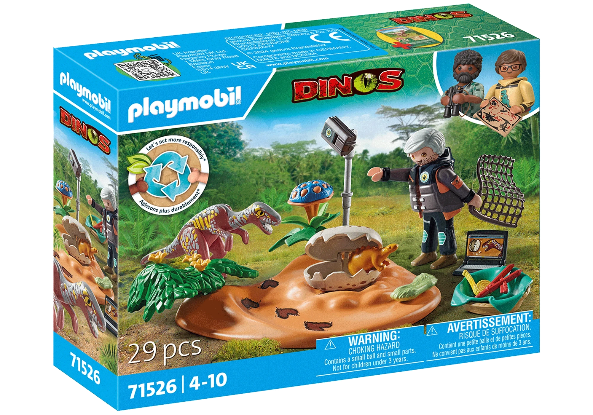Playmobil 71526  Dinos  Stegosaurus-Nest mit Eierdieb