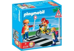 Playmobil 4328    Schulweghelferin mit Kindern