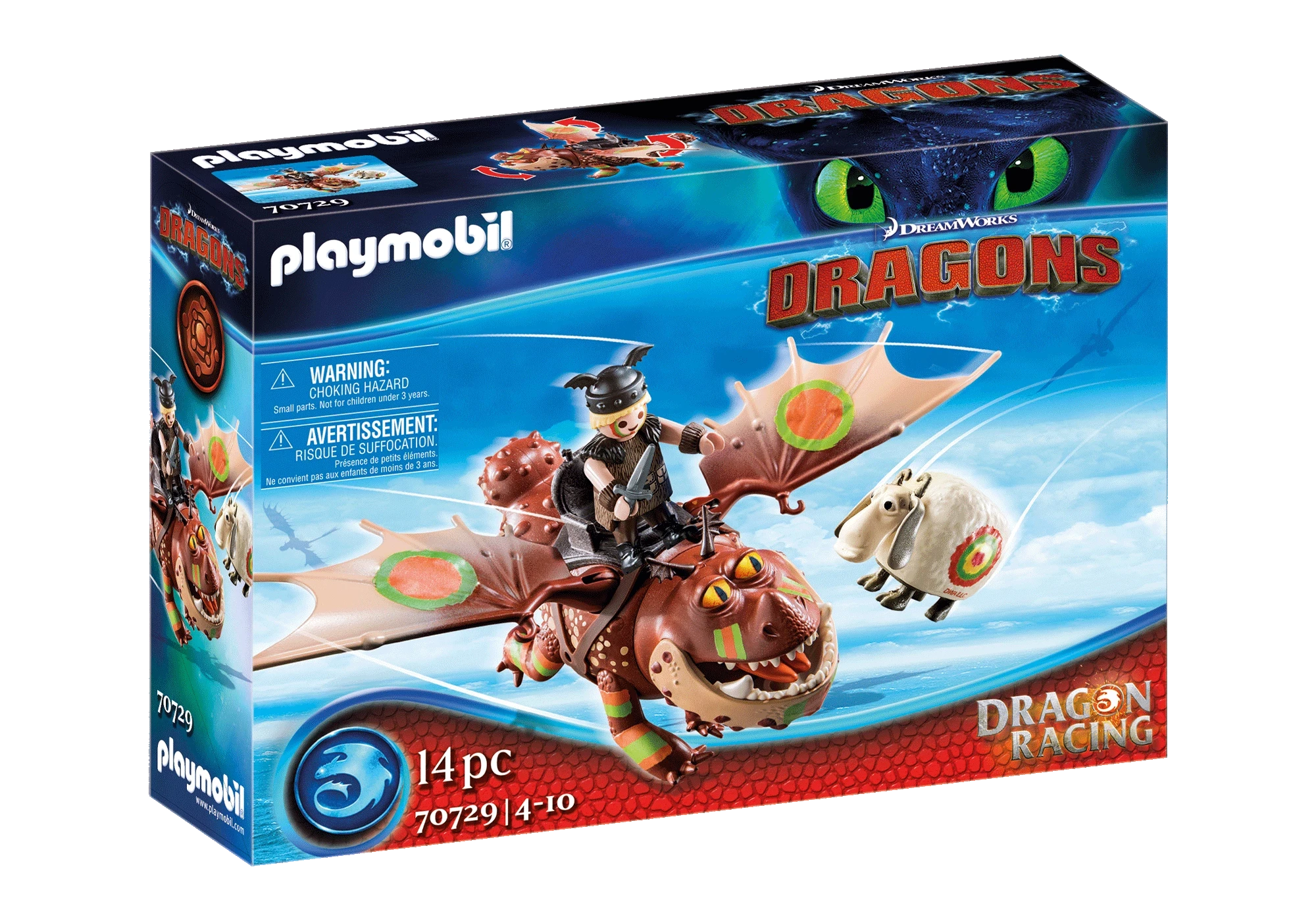 Playmobil 70729  Dragons  Dragon Racing: Fischbein und Fleischklops