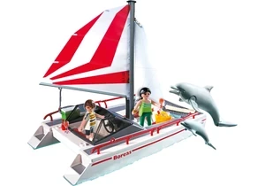 Playmobil 5130    Katamaran mit Delfinen (Folienverpackung)