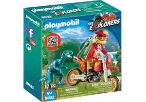 Playmobil 9431    Motocross-Bike mit Raptor