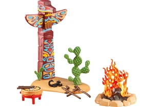 Playmobil 6431 Western Totempfahl mit Feuerstelle