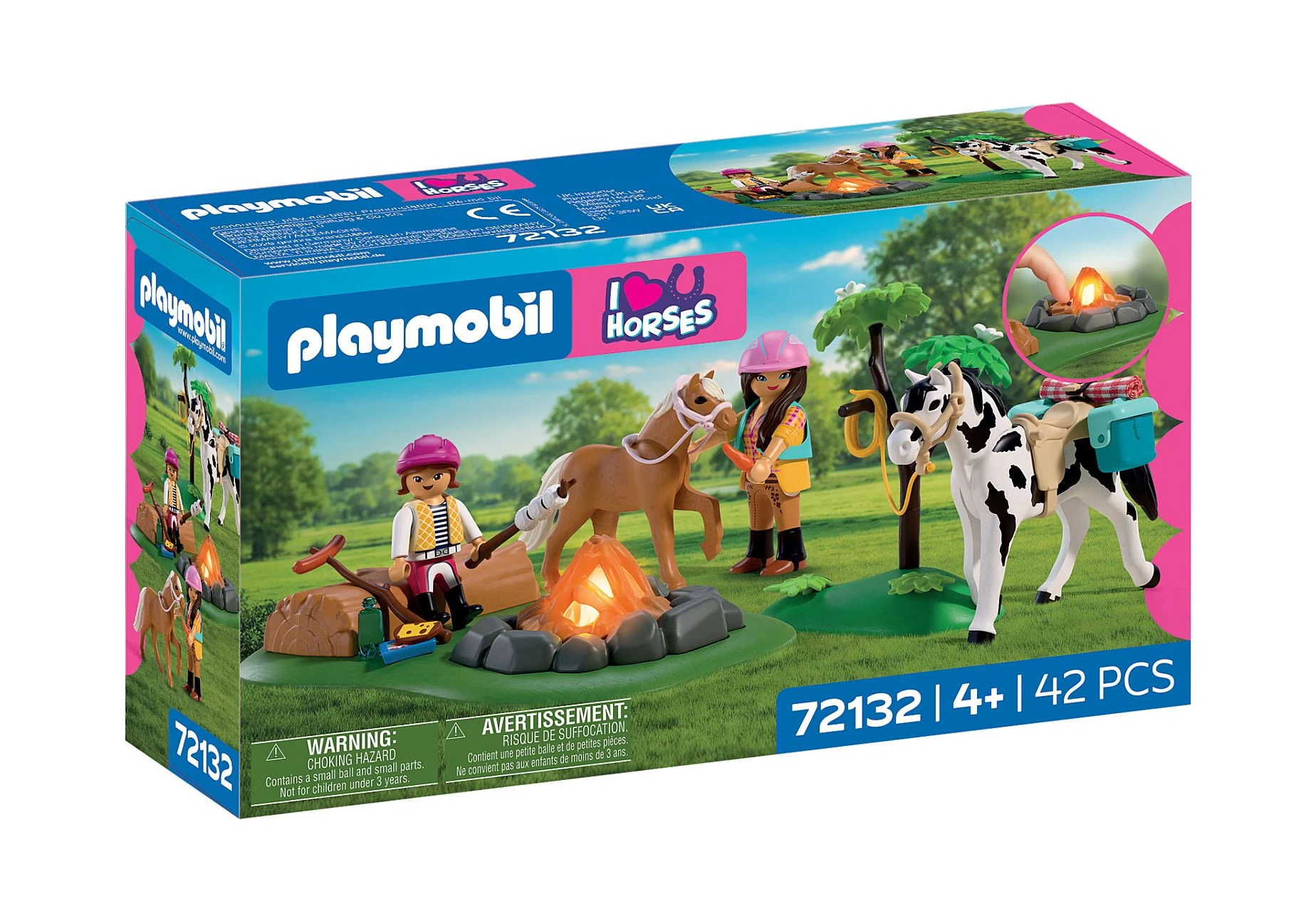 Playmobil 72132 I Love Horses Reitausflug mit Lagerfeuer
