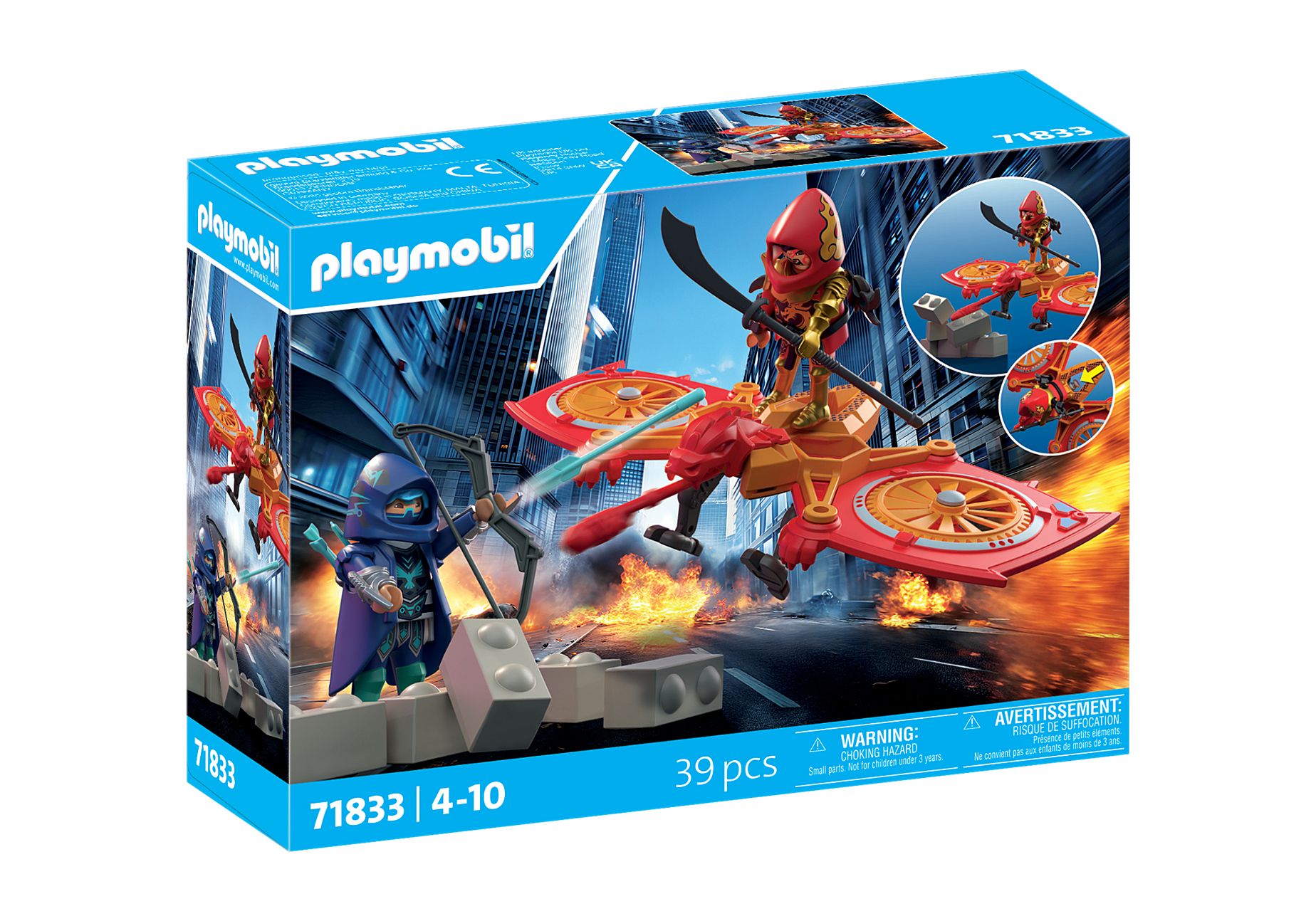 Playmobil 71833  Heroes  Helden-Drohne gegen bösen Ninja