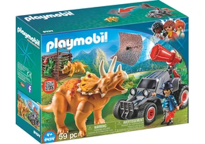 Playmobil 9434  Dinos  Offroader mit Dino-Fangnetz
