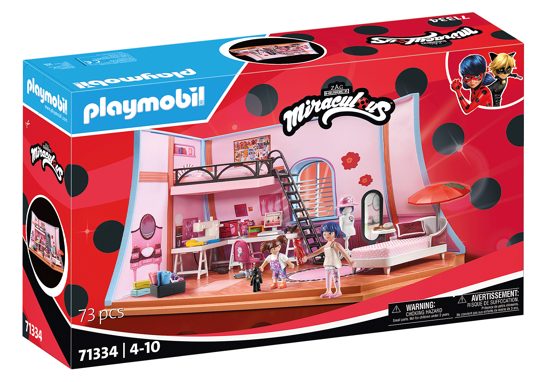 Playmobil 71334  Miraculous  Marinettes Loft