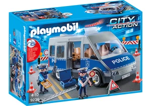 Playmobil 9236  City Action  Polizeibus mit Straßensperre