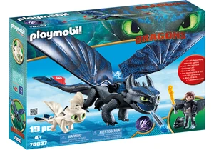 Playmobil 70037  Dragons  Ohnezahn und Hicks mit Babydrachen