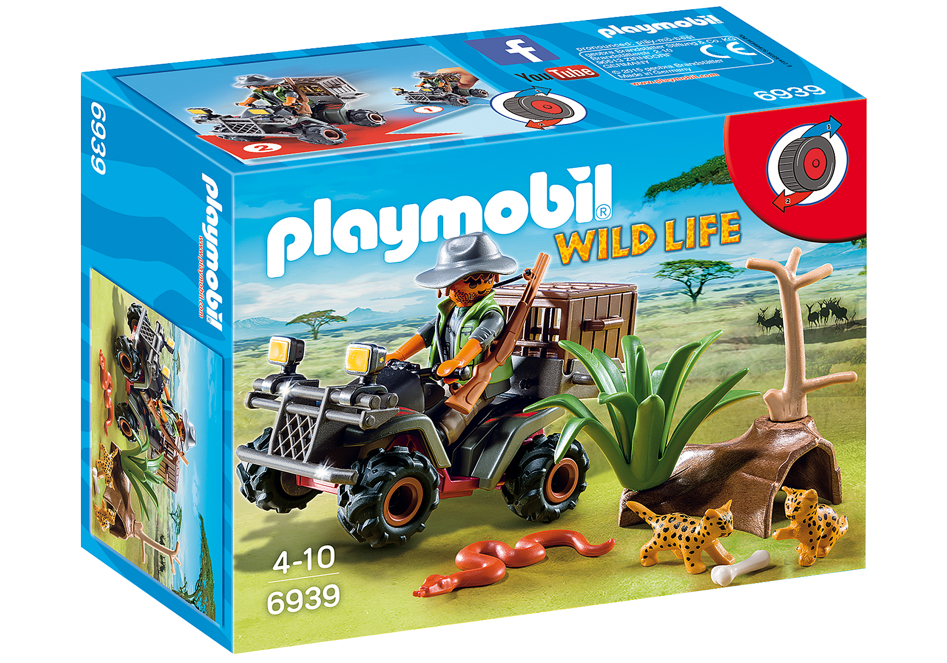 Playmobil 6939  Wild Life  Wilderer mit Quad