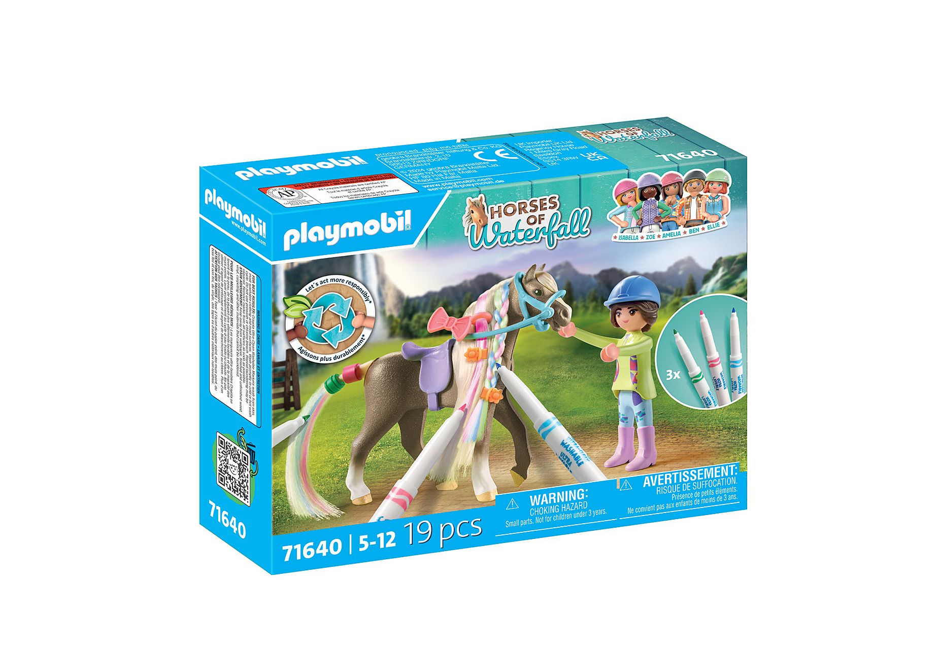 Playmobil 71640  Horses of Waterfall  Kreativset mit Pferd und Stiften