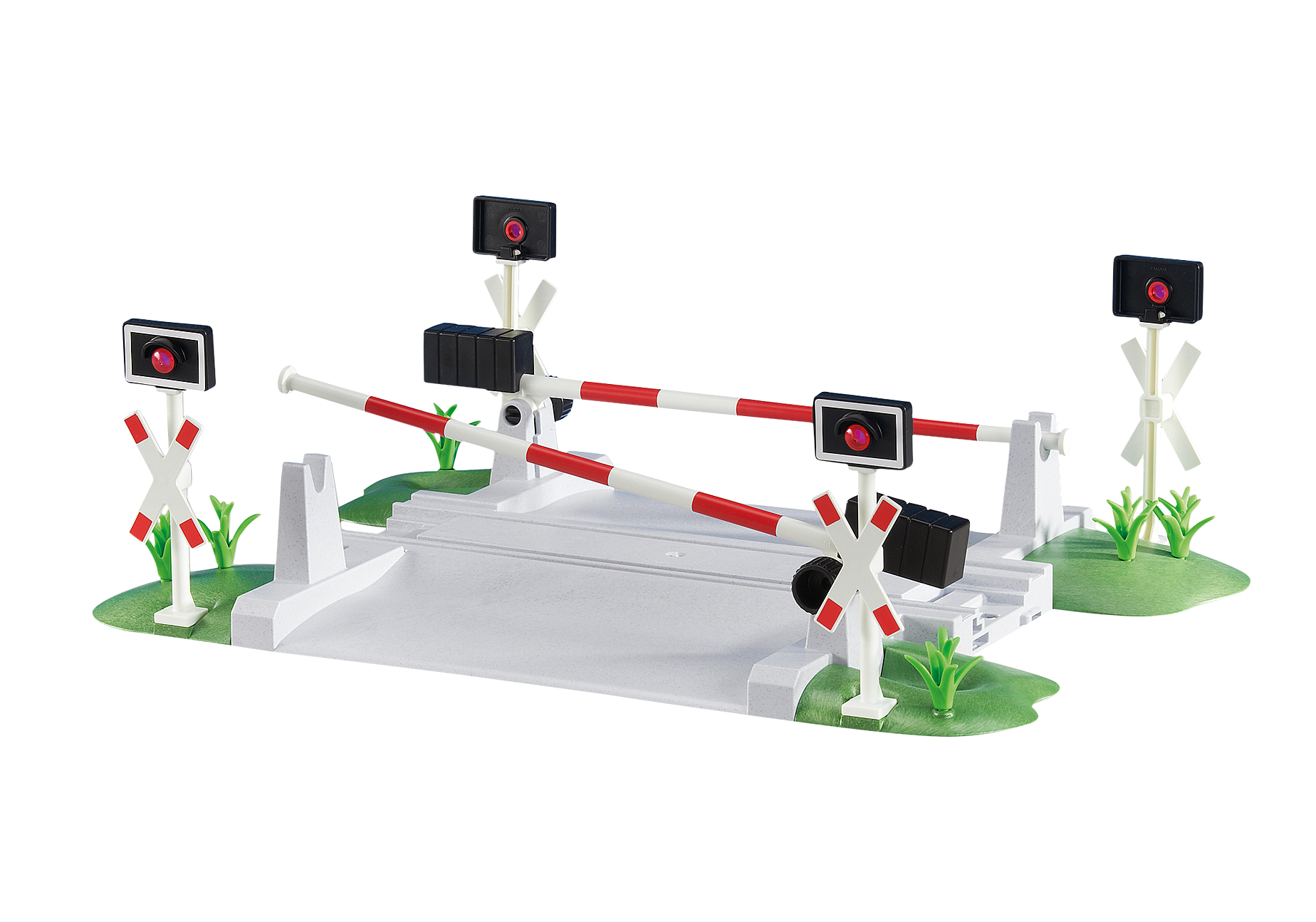 Playmobil 6341  RC Train  Bahnübergang mit Schranken