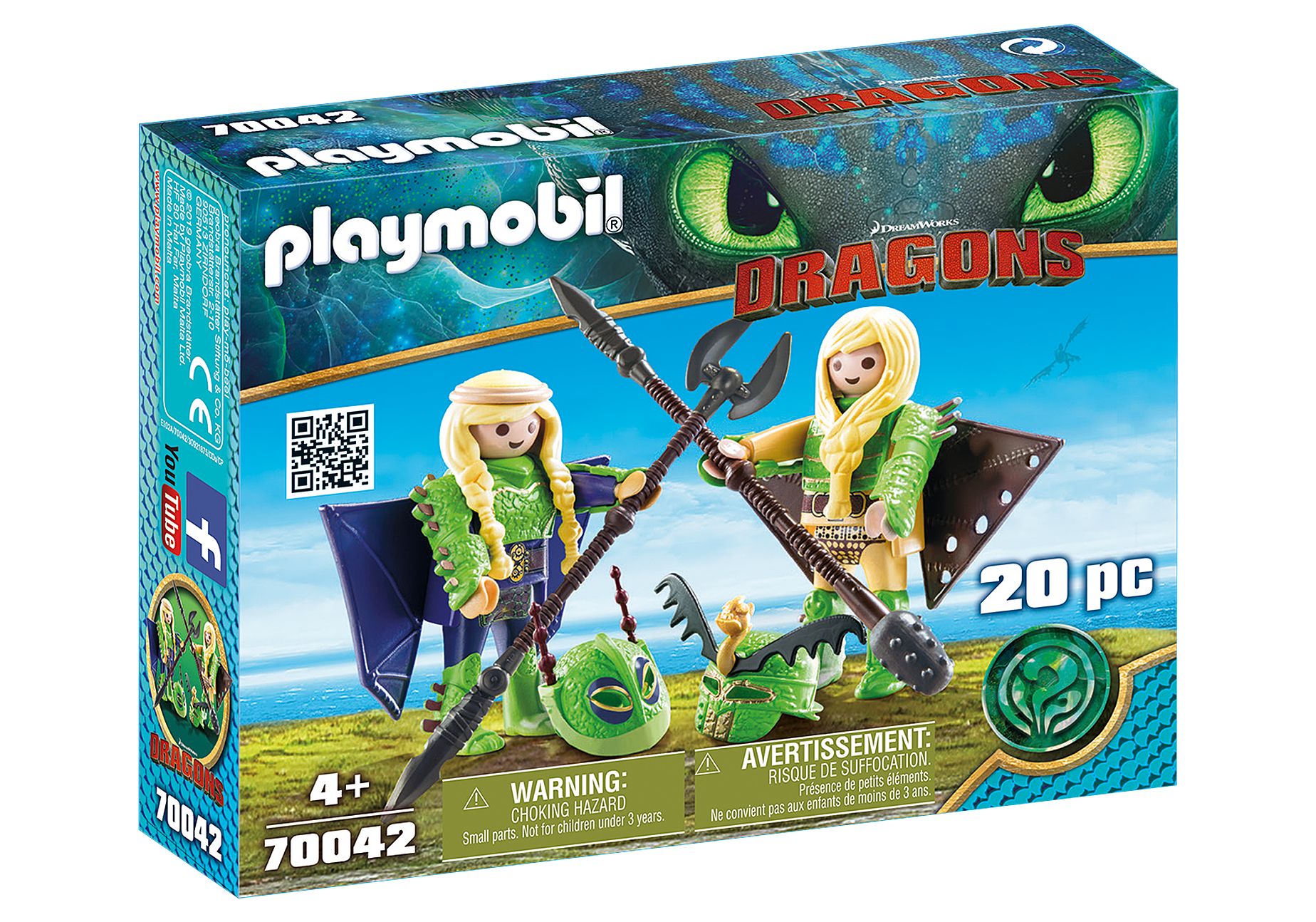 Playmobil 70042  Dragons  Raffnuss und Taffnuss im Fluganzug