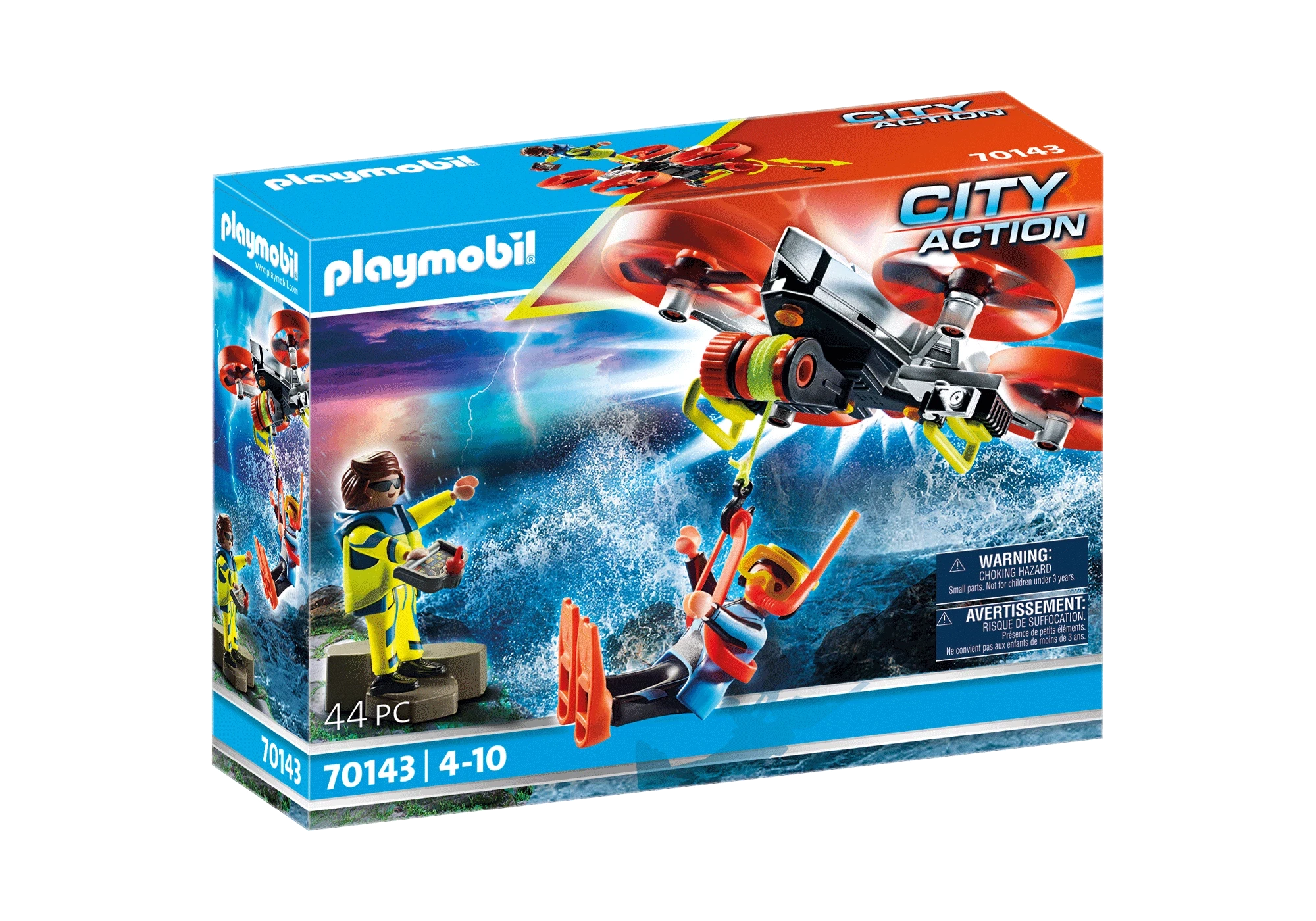 Playmobil 70143  City Action  Seenot: Taucher-Bergung mit Rettungsdrohne