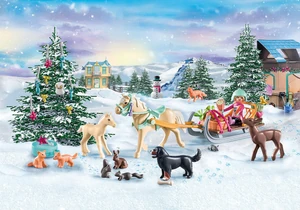 Playmobil 71345  Horses of Waterfall Adventskalender Pferde: Weihnachtliche Schlittenfahrt
