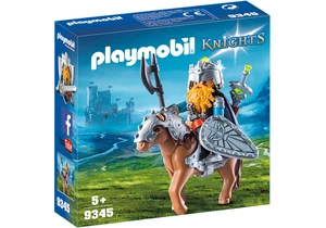 Playmobil 9345  Knights  Zwerg und Pony mit Rüstung