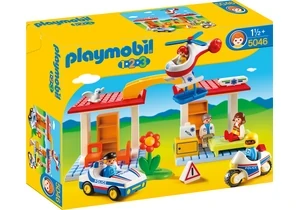 Playmobil 5046 1-2-3   Krankenhaus mit Sanitäter und Polizist