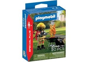 Playmobil 72149 City Action Feuerwehrmann mit Brandherd