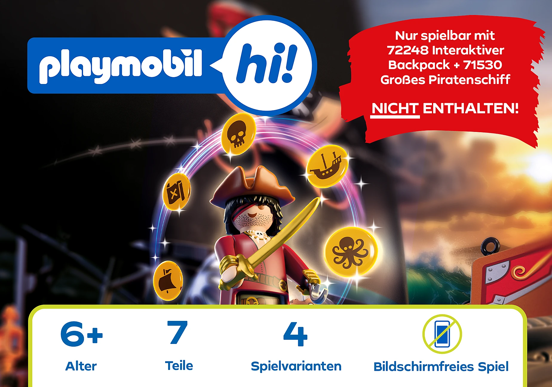 Playmobil 72250 hi! Magische Sticker Piraten 71530
