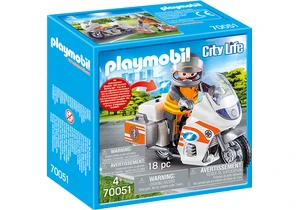 Playmobil 70051  City Life  Notarztmotorrad mit Blinklicht