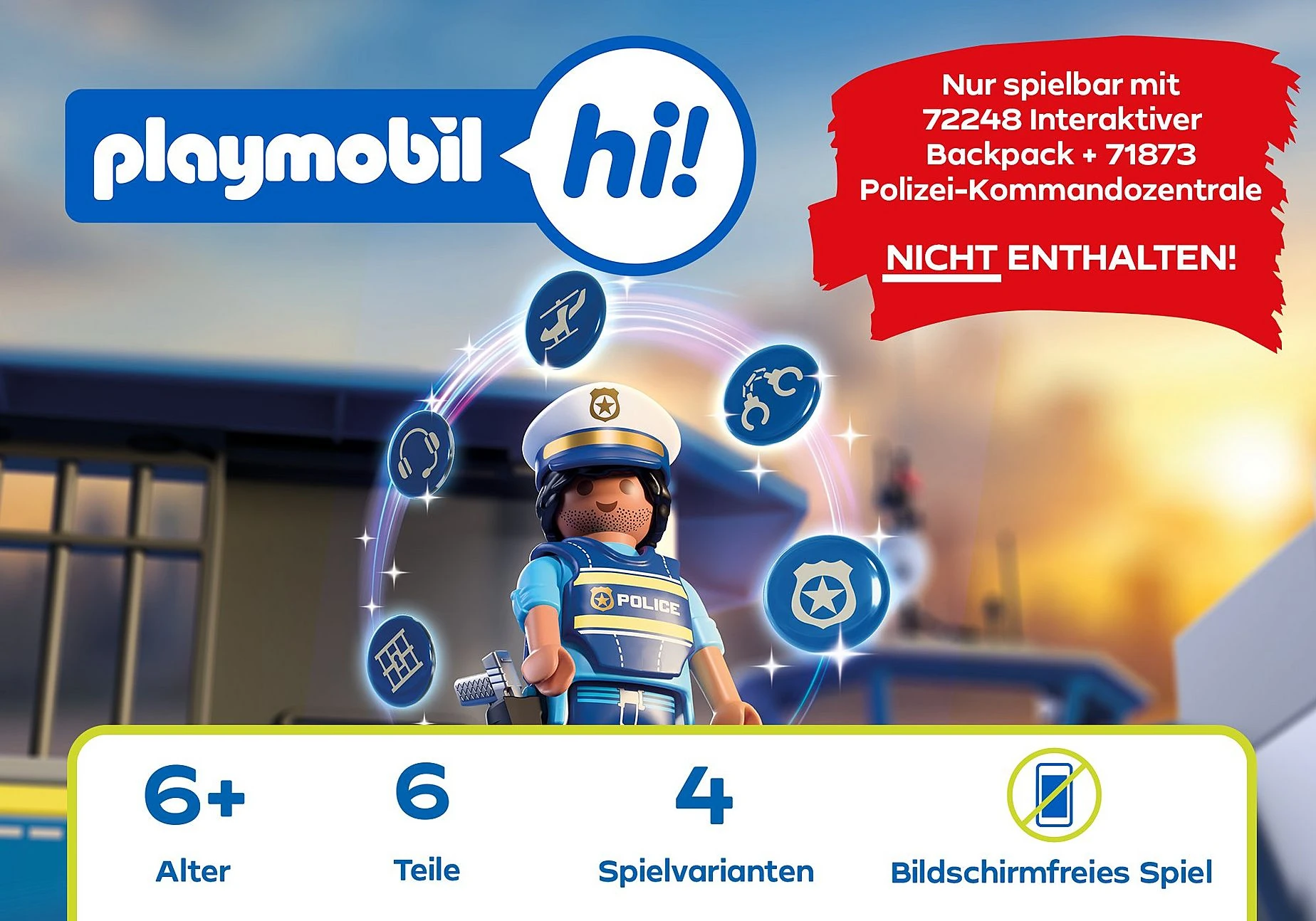 Playmobil 72251 hi! Magische Sticker Polizei 71873