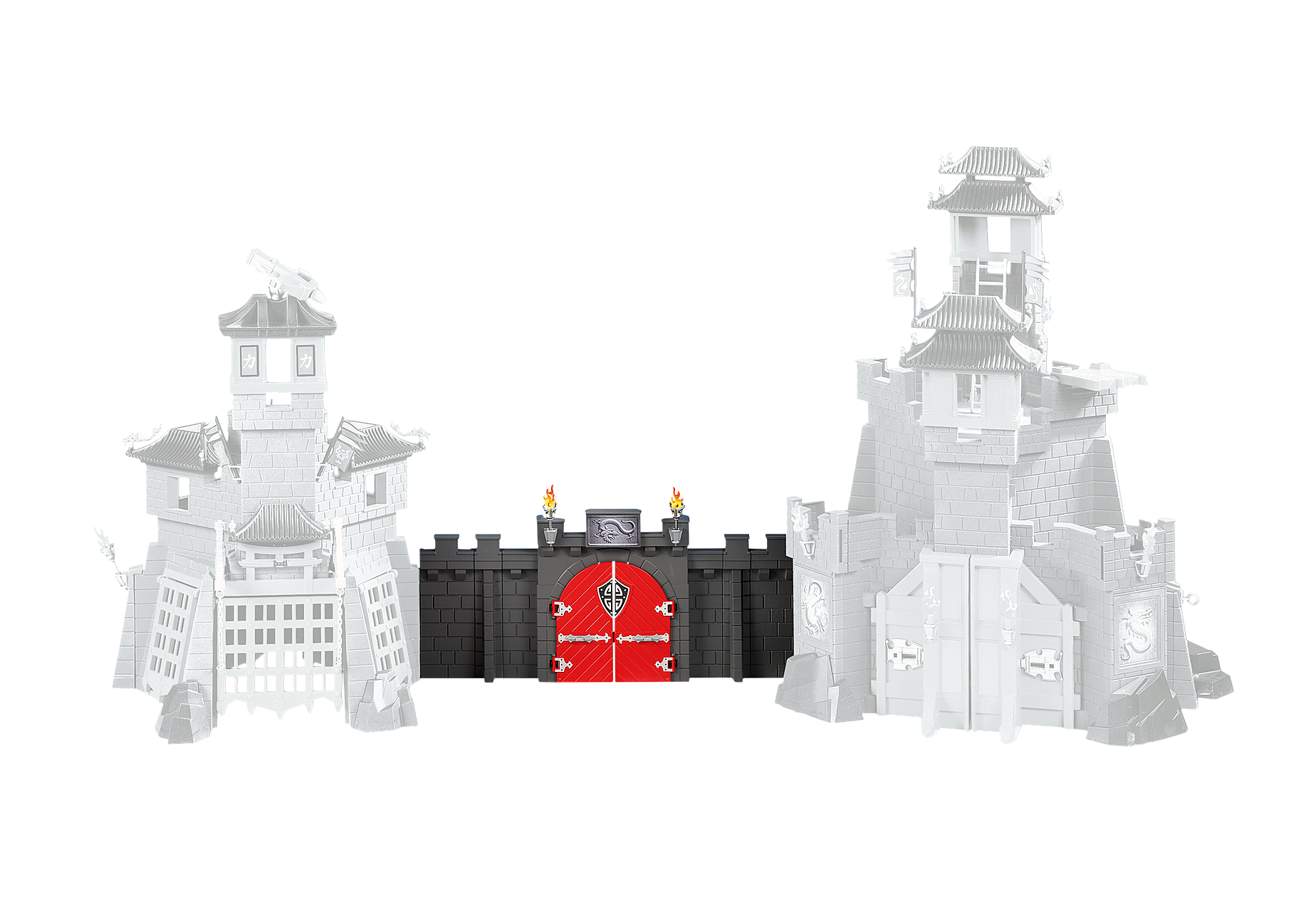Playmobil 6351 Knights Verbindungsmauer Asia-Drachenburgen (Folienverpackung)