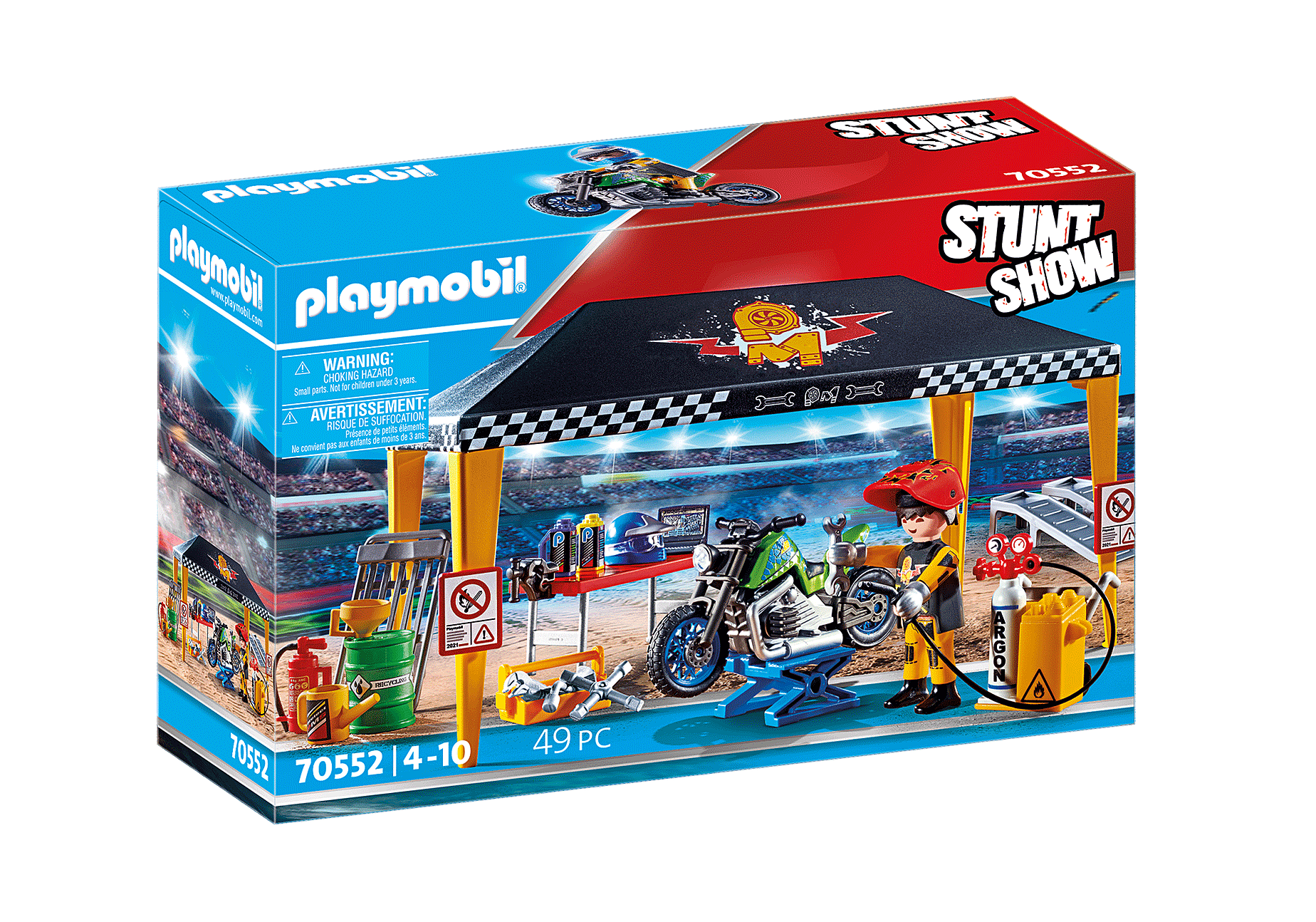 Playmobil 70552  Stunt Show  Werkstattzelt