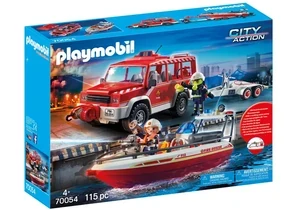 Playmobil 70054  City Action  Feuerwehrfahrzeug mit Löschboot